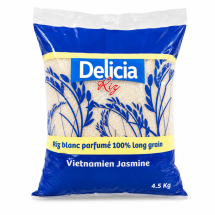 Riz Vietnamien Jasmin Delicia Bleu 4,5kg x5