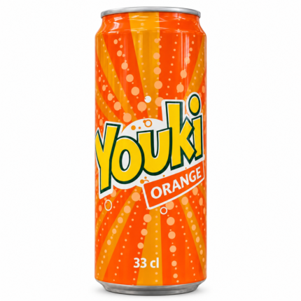 Boisson gazeuse Youki Orange Canette 33cl x24